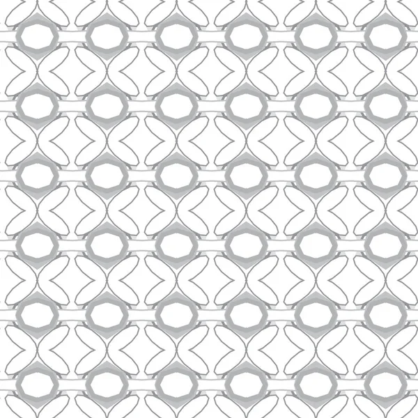 Vector Seamless Pattern Line Art — Stock Vector