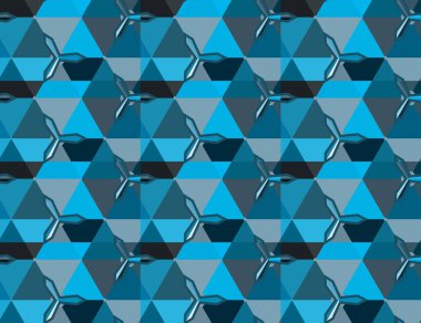 Soyut geometrik şekilli kusursuz desen