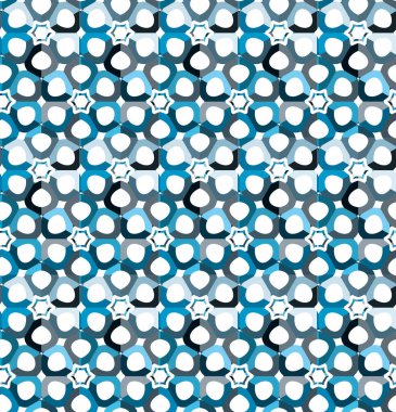 Çizgi sanatı ile kusursuz vektör deseni.