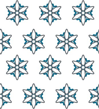 Çizgi sanatı ile kusursuz vektör deseni.