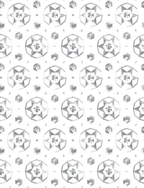 Çizgi sanatı ile kusursuz vektör deseni.