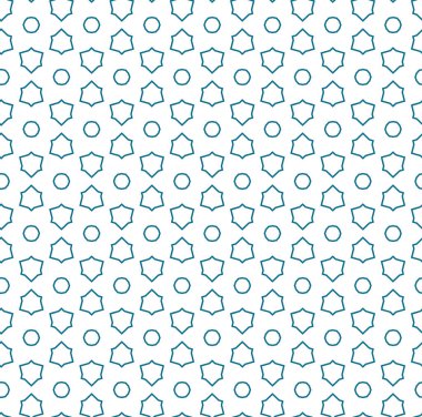 Çizgi sanatı ile kusursuz vektör deseni.