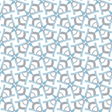 Çizgi sanatı ile kusursuz vektör deseni.