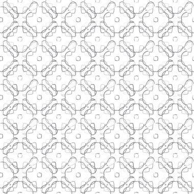 Çizgi sanatı ile kusursuz vektör deseni.