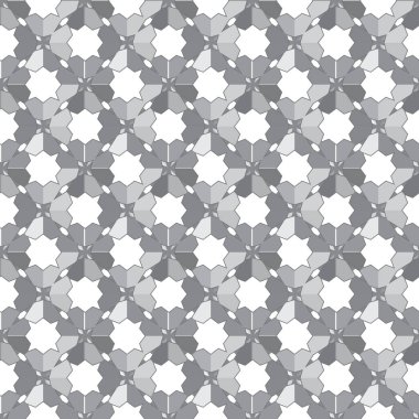 Soyut geometrik şekilli kusursuz desen