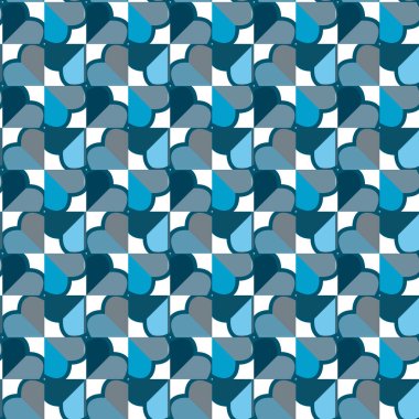 Soyut geometrik şekilli kusursuz desen