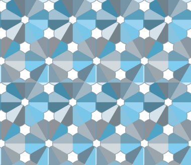 Soyut geometrik şekilli kusursuz desen