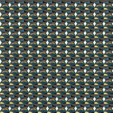 Kopya alanı için simetri arkaplanı, soyut dikişsiz desen, vektör illüstrasyonu 