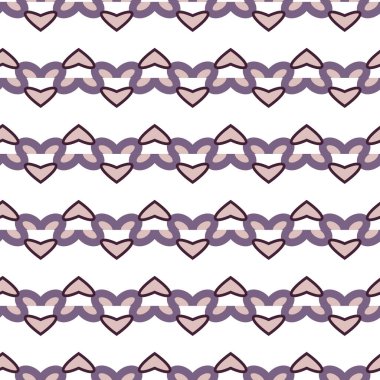 Kopya alanı için simetri arkaplanı, soyut dikişsiz desen, vektör illüstrasyonu 