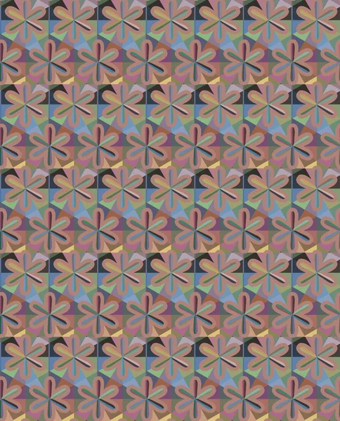 Abstracte Symmetrie Vectorachtergrond Poster Wallpaper — Stockvector