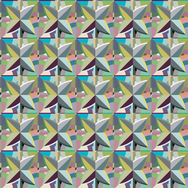 Forma Geométrica Abstracta Fondo Vector Patrón — Vector de stock