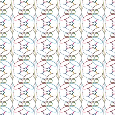 Modern geometrik vektör tasarımı, kusursuz desen çizimi