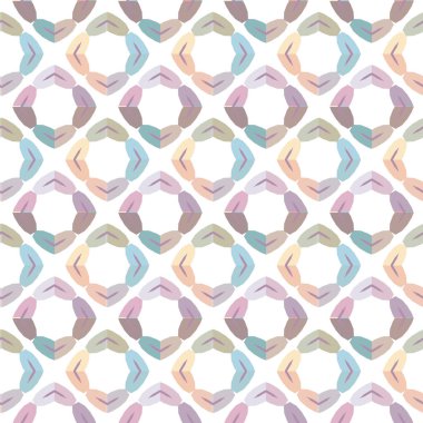 Modern geometrik vektör tasarımı, kusursuz desen çizimi