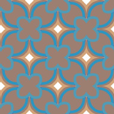 Modern geometrik vektör tasarımı, kusursuz desen çizimi