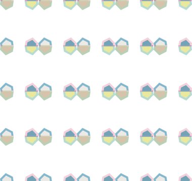 Modern geometrik vektör tasarımı, kusursuz desen çizimi