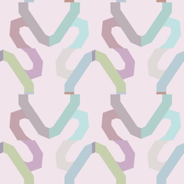 Modern geometrik vektör tasarımı, kusursuz desen çizimi