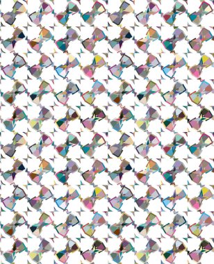 Modern geometrik vektör tasarımı, kusursuz desen çizimi