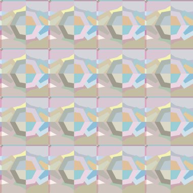 Modern geometrik vektör tasarımı, kusursuz desen çizimi