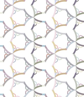 Modern geometrik vektör tasarımı, kusursuz desen çizimi