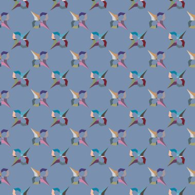 Modern geometrik vektör tasarımı, kusursuz desen çizimi