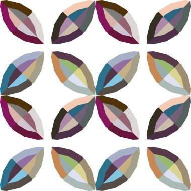 Modern geometrik vektör tasarımı, kusursuz desen çizimi