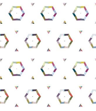 Modern geometrik vektör tasarımı, kusursuz desen çizimi