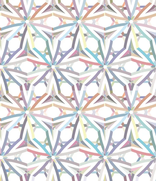 Абстрактний Барвистий Орнамент Безшовний Візерунок Векторний Фон — стоковий вектор
