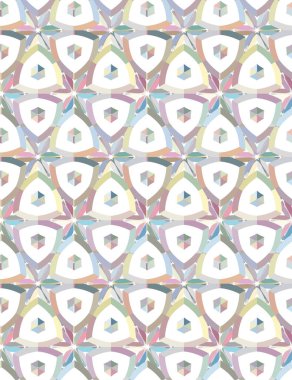 Modern geometrik vektör tasarımı, kusursuz desen çizimi