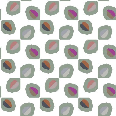 Modern geometrik vektör tasarımı, kusursuz desen çizimi