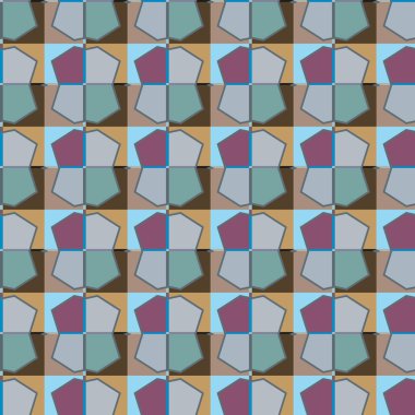 Modern geometrik vektör tasarımı, kusursuz desen çizimi