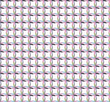 Modern geometrik vektör tasarımı, kusursuz desen çizimi