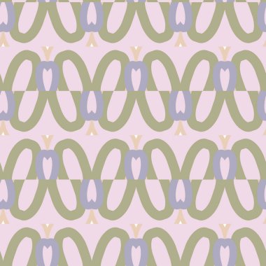 Modern geometrik vektör tasarımı, kusursuz desen çizimi