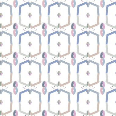 Modern geometrik vektör tasarımı, kusursuz desen çizimi