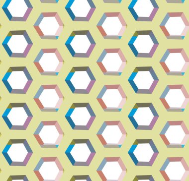 Modern geometrik vektör tasarımı, kusursuz desen çizimi