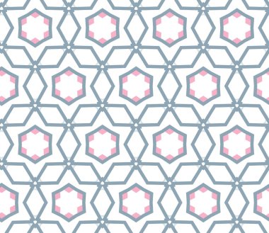 Modern geometrik vektör tasarımı, kusursuz desen çizimi