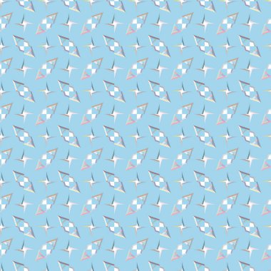 Modern geometrik vektör tasarımı, kusursuz desen çizimi