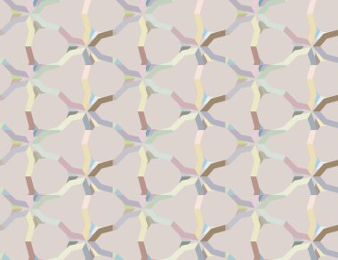 Modern geometrik vektör tasarımı, kusursuz desen çizimi