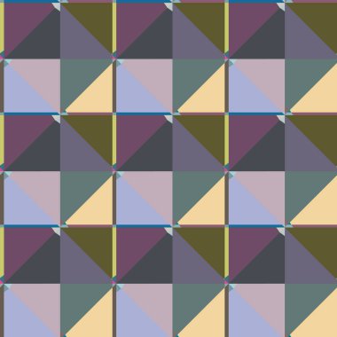 Modern geometrik vektör tasarımı, kusursuz desen çizimi