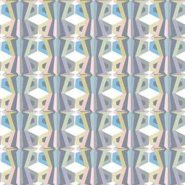 Modern geometrik vektör tasarımı, kusursuz desen çizimi