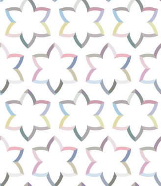 Modern geometrik vektör tasarımı, kusursuz desen çizimi