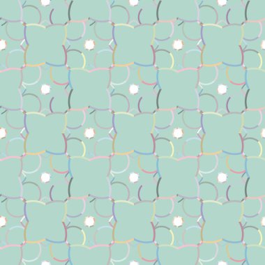 Modern geometrik vektör tasarımı, kusursuz desen çizimi