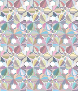 Modern geometrik vektör tasarımı, kusursuz desen çizimi