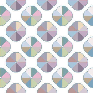 Modern geometrik vektör tasarımı, kusursuz desen çizimi