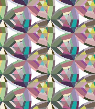 soyut kaleydoskop kumaş dikişsiz arkaplan, vektör illüstrasyonu 