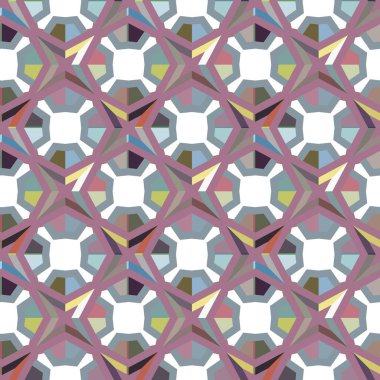 Modern geometrik vektör tasarımı, kusursuz desen çizimi