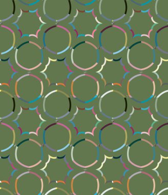 Modern geometrik vektör tasarımı, kusursuz desen çizimi