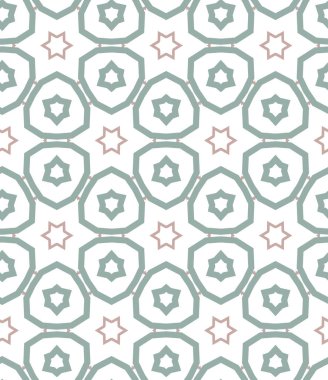 Modern geometrik vektör tasarımı, kusursuz desen çizimi