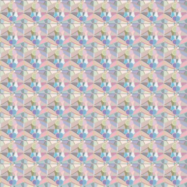 Modern geometrik vektör tasarımı, kusursuz desen çizimi