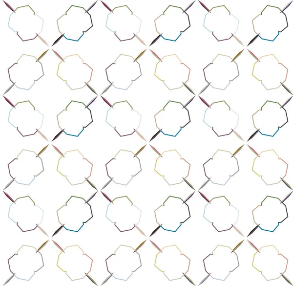 Abstrato Caleidoscópio Tecido Sem Costura Fundo Ilustração Vetorial — Vetor de Stock