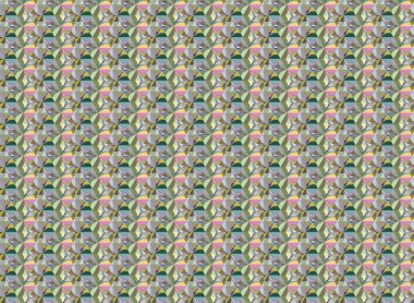 Modern geometrik vektör tasarımı, kusursuz desen çizimi